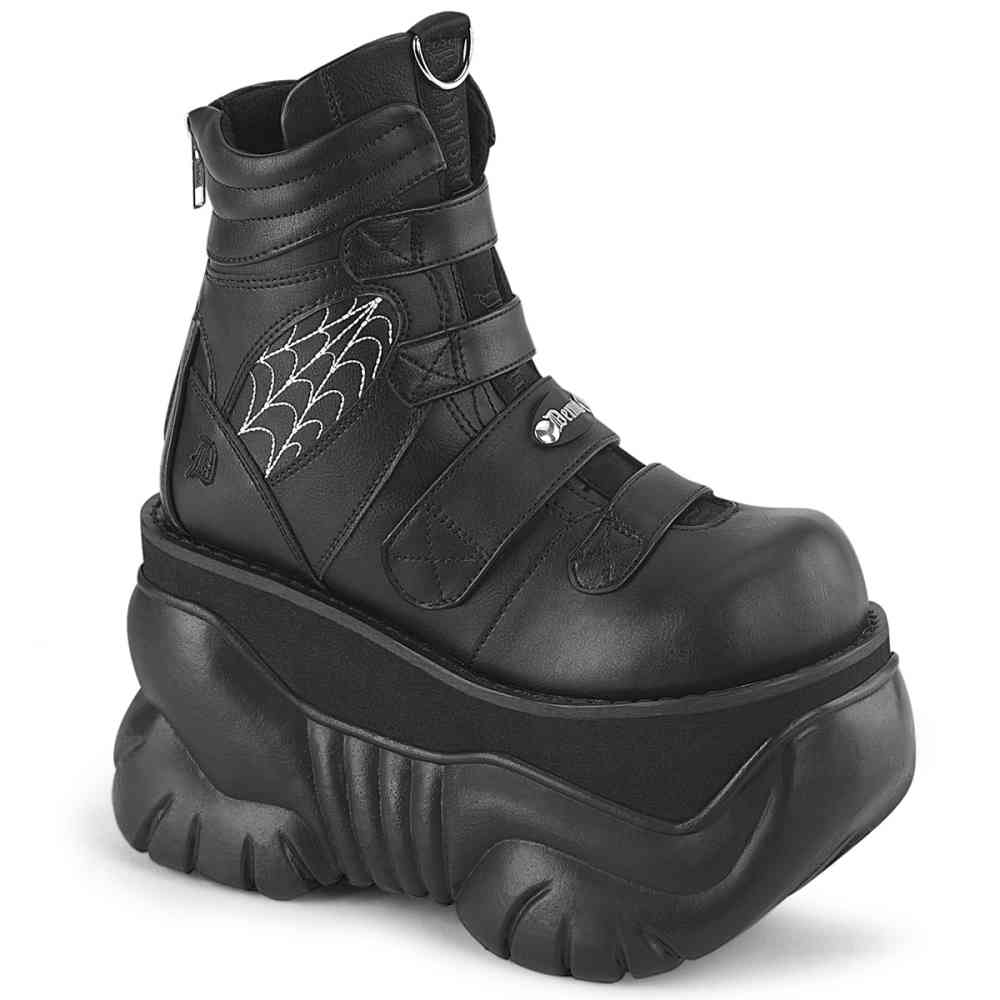 DemoniaCult - BOXER-70 Platform Boots - Black